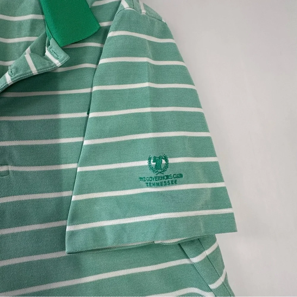 Polo golf performance Ralph‎ Lauren men’s M polo shirt green with white stripes